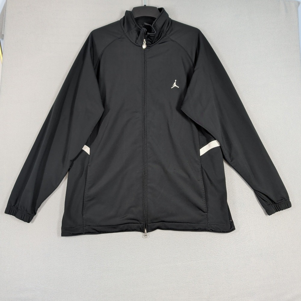 Jordan Track Jacket Mens XXL Black Jumpman Full Zip Mock Neck Sportswear